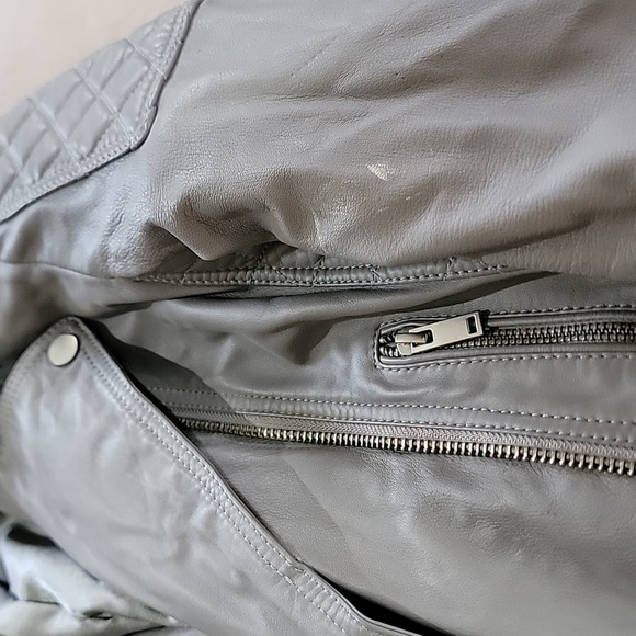 Samantha Sipos lamb leather moto jacket - Picture 4 of 7